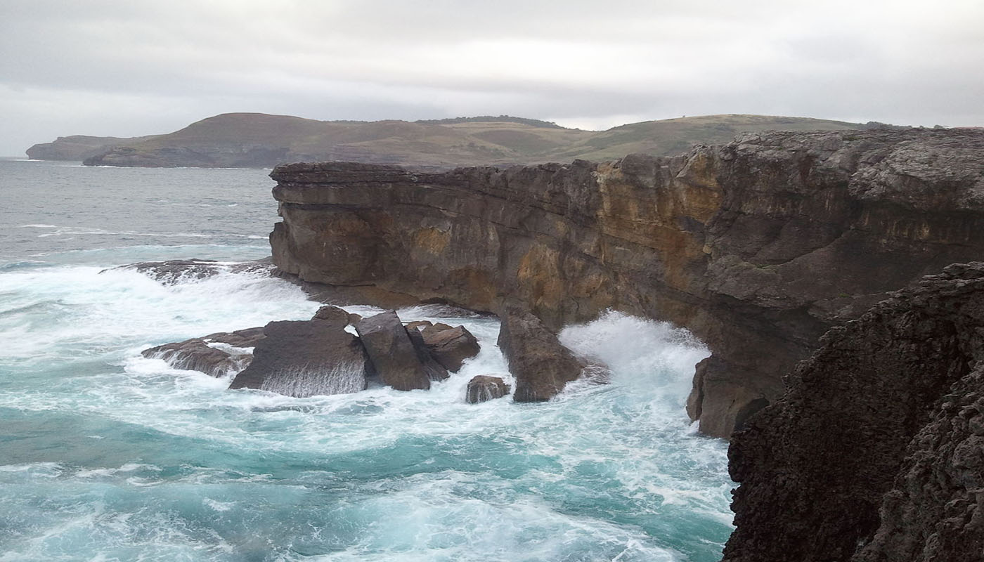 Vista del cabo de Ajo, en Cantabria