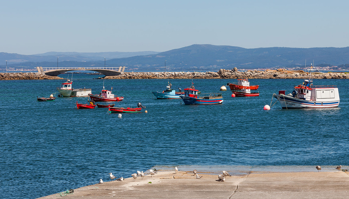 Boats in Aguiño, Ribeira