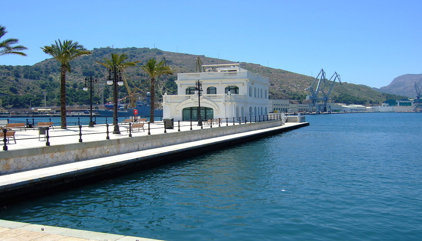 Antiguo Club de Regatas ó Club Náutico en el Puerto de Cartagena