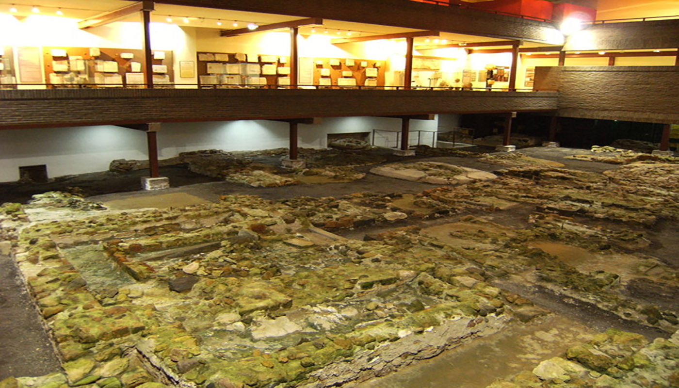 Necrópolis paleocristriana de San Antón en Cartagena (España). Alrededor de la misma se construyó el Museo Arqueológico Municipal de Cartagena